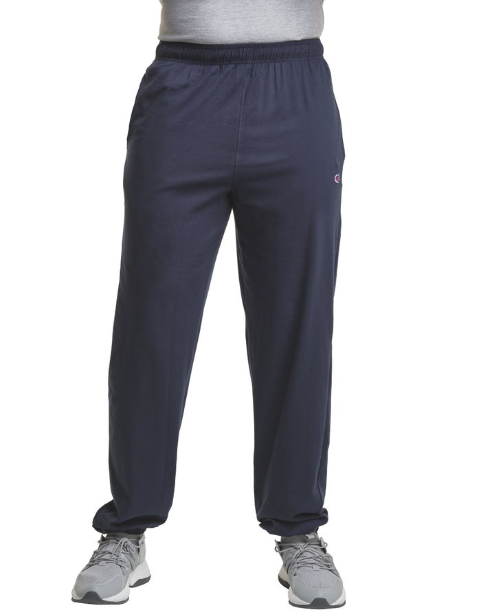 Champion Big & Tall Cotton Jersey Broek Heren - Donkerblauw - Belgie 5064XSIMW